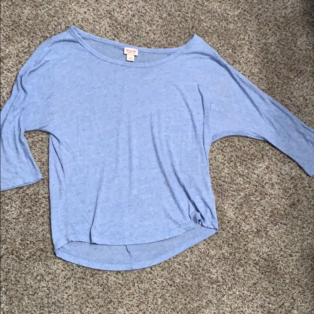 Blue 3/4 Sleeve Top